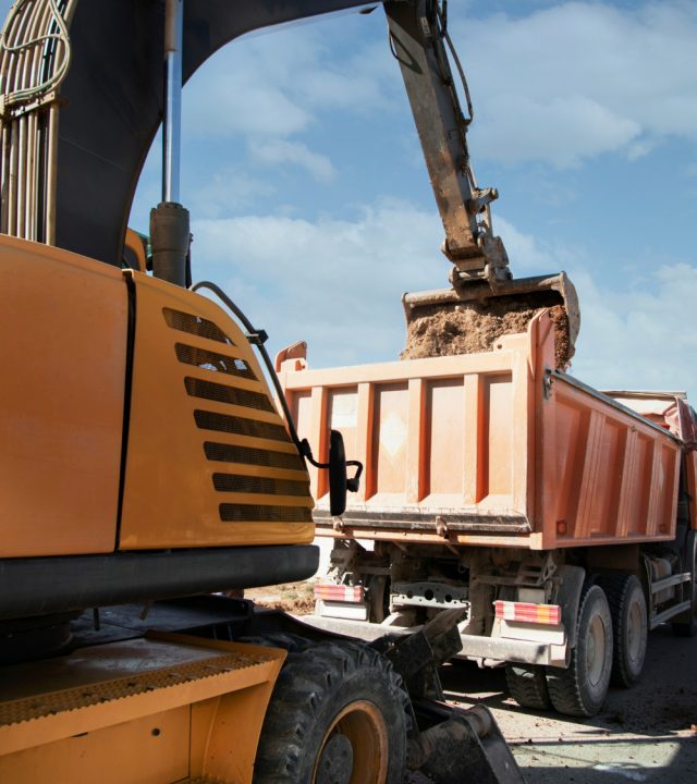 excavator-digging-ground-day-light